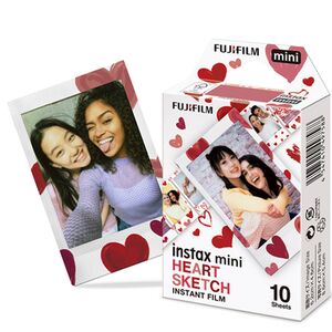 Fujifilm Instax Mini Film  Heart Sketch
