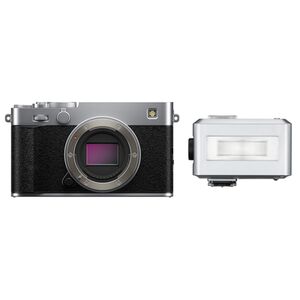 Fujifilm X-E5 + Godox iT30Pro - TTL Mini Flash  silber