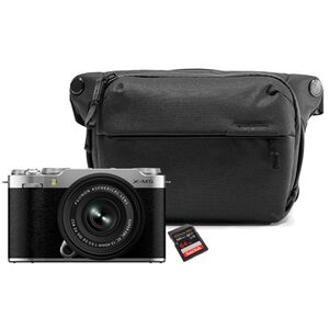 Fujifilm  X-M5 + XC 15-45mm + Peak Design Everyday Sling V2 3L + SanDisk 64 GB  silber