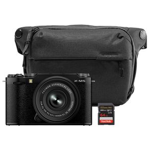 Fujifilm X-M5 + XC 15-45mm + Peak Design Everyday Sling V2 3L + SanDisk 64 GB  schwarz