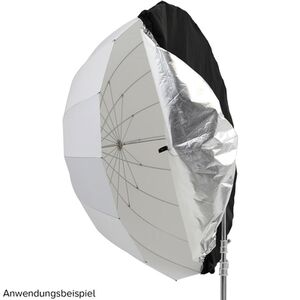 Godox DPU-130BS silber/schwarzes reflektierendes Gewebe für Parabolschirm 