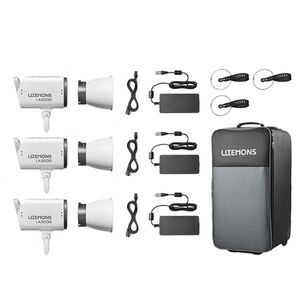 Godox Litemons Bi color LED Video Light LA300Bi  3 Light Kit