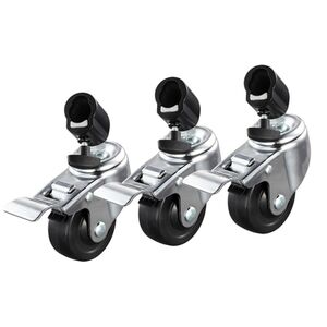 Godox LSA-06 Massive feststellende Rollen für Lichtstative mit 22mm Rohrfußende  3 Stück