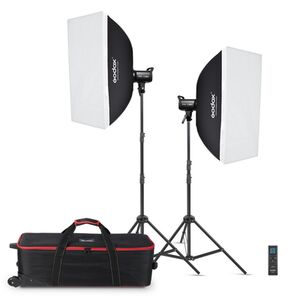 Godox SL100BI Kit - LED Leuchten Kit Bi-Color (2xSL100Bi & Zubehör) 