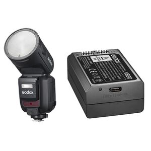 Godox Speedlite V100 + Zusatz Akku  Micro Four Thirds