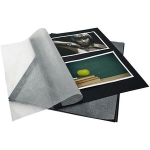 goldbuch Fotokarton DIN A4 mit Pergamin 20 schwarze Blätter 