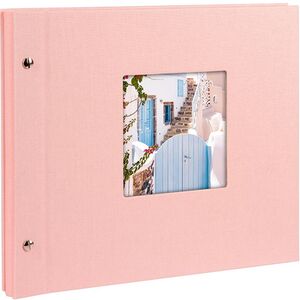 goldbuch Schraubalbum Bella Vista 30x25 40 weiße Seiten  rose
