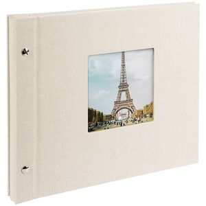 goldbuch Schraubalbum Bella Vista 30x25 40 weiße Seiten  sandgrau