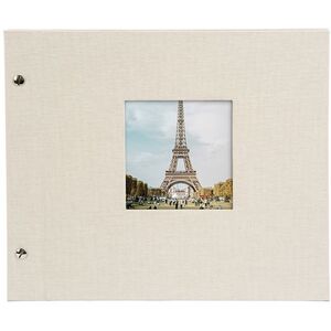 goldbuch Schraubalbum Bella Vista 30x25 40 schwarze Seiten  Sandgrau 1 Stück