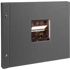 goldbuch Schraubalbum Bella Vista 39x31 40 weiße Seiten  grau