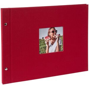 goldbuch Schraubalbum Bella Vista 39x31 40 weiße Seiten  rot