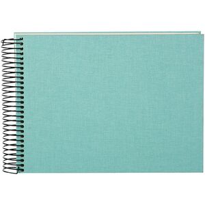goldbuch Spiralalbum Bella Vista ohne Fenster 24x17 40 weiße Seiten  aqua