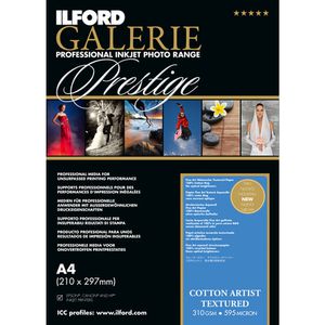 Ilford Druckerpapier GALERIE Prestige Cotton Artist Textured  A4 25 Blatt