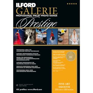 Ilford Druckerpapier GALERIE Prestige Fine Art Smooth  A2 25 Blatt