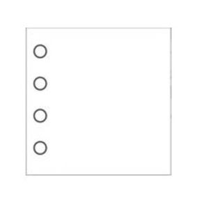 Ilford Ergänzungsblätter 36x46  weiß 10 Blatt