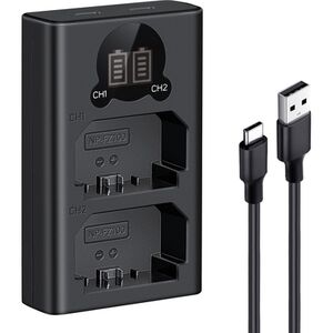 K&F Concept Dual-Akku-Ladegerät  Sony NP-FZ100 mit Display