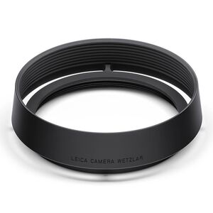 Leica Gegenlichtblende für Leica Q  schwarz eloxiert