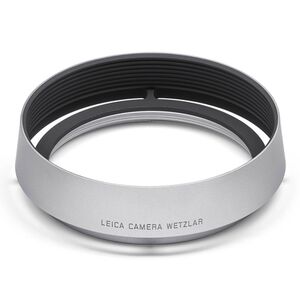 Leica Gegenlichtblende für Leica Q  silber eloxiert