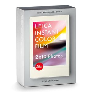 Leica SOFORT Farbfilm  Doppelpack a 10 Stück warmweiß