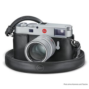 Leica Trageriemen, Leder  schwarz