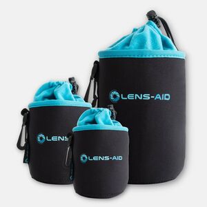 Lens-Aid Neopren Objektivbeutel mit Fleece-Fütterung  Set: XS, S, M