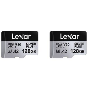 Lexar microSDXC Silver Plus UHS-1 V30 R205/W100MB/s - 2PACK  128GB