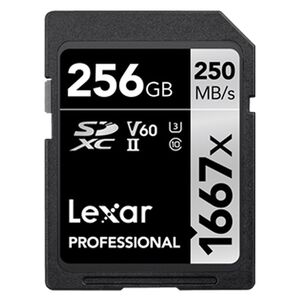 Lexar SDXC Professional Type Silver - 1667x 250MB/s V60 II  256 GB