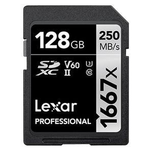 Lexar SDXC Professional Type Silver - 1667x 250MB/s V60 II  128 GB