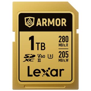 Lexar SDXC Pro Gold Series ARMOR UHS-II V60 IP68 Stainless Steel R280  1 TB
