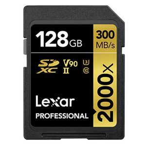 Lexar SDXC Professional Type Gold - 2000x 300MB/s V90 II  128 GB