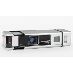 Lomography Lomomatic 110  Kamera & Blitz Metal edition