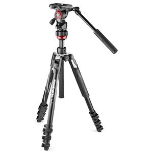 Manfrotto Befree Live Alu Kit mit Fluid-Videokopf  Klemmverschluss