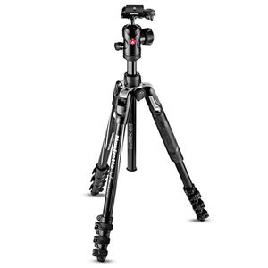 Manfrotto Stativ Befree Advanced Alu Reisestativ Kit QPL mit Kugelkopf  Aluminium schwarz