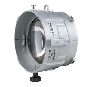 Nanlux AS-PJA-NLM Befestigungsadapter mit asphärischer Linse und NLM-Bajonettanschluss zur Befestigung von Projektionsvorsätzen von Drittanbietern. Für Evoke 