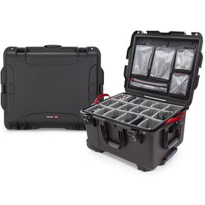 Nanuk Case 960 mit Deckel org. - mit Trennwand - Pro Photo Kit  schwarz