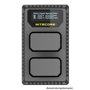 Nitecore USB-Ladegerät mit LCD-Display  USN1 für Sony NP-FW50