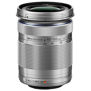 OM SYSTEM M.Zuiko ED 40-150mm f/4,0-5,6 R  Micro Four Thirds silber