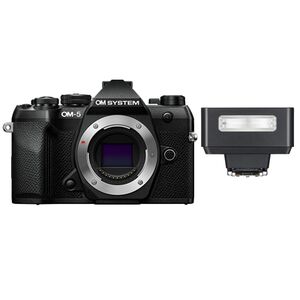 OM SYSTEM OM-5 II + Godox iT20  schwarz