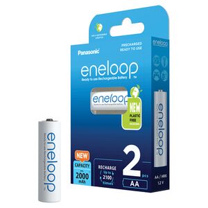 Panasonic eneloop AA 2000 mAh (BK-3MCDE/2BE)  2er Mignon Blister 