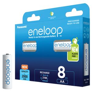 Panasonic eneloop AA 2000 mAh (BK-3MCDE/8BE)  8er Mignon Blister 