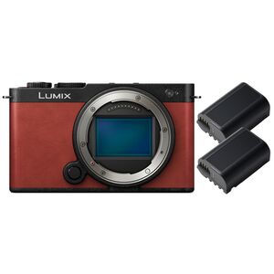 Panasonic Lumix DC-S9 + 2 Akku DMW-BLK 22  Karminrot