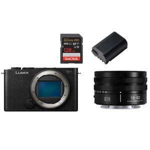 Panasonic Lumix DC-S9 + S 18-40mm f/4.5-6.3 + Akku DMW-BLK 22 + SanDisk 128 GB  Schwarz