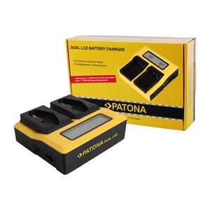 Patona Dual LCD USB Ladegerät für Canon  LP-E4 LP-E19