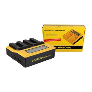 Patona Dual LCD USB Ladegerät für Canon  NB-9L