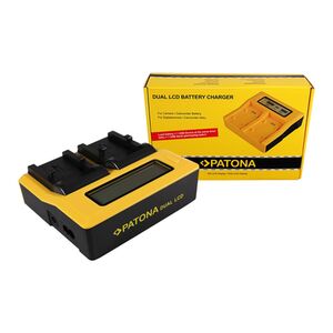 Patona Dual LCD USB Ladegerät für Olympus  Li-10B