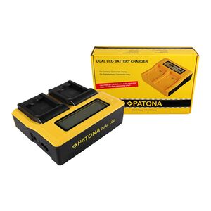 Patona Dual LCD USB Ladegerät für Panasonic  DMW-BCL7
