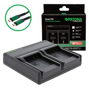 Patona Premium Dual PD Performance Ladegerät für Panasonic  DMW-BCF10E