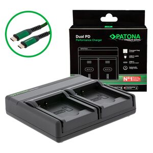 Patona Premium Dual PD Performance Ladegerät für Panasonic  DMW-BCK7