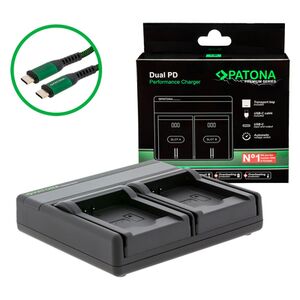 Patona Premium Dual PD Performance Ladegerät für Panasonic  DMW-BCL7