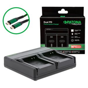 Patona Premium Dual PD Performance Ladegerät für Panasonic  DMW-BCM13